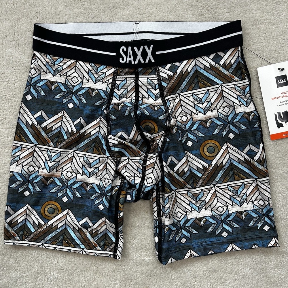 Saxx Ballpark Pouch Volt Men's Small Boxer Brief Underwear Breathable Mesh 6"